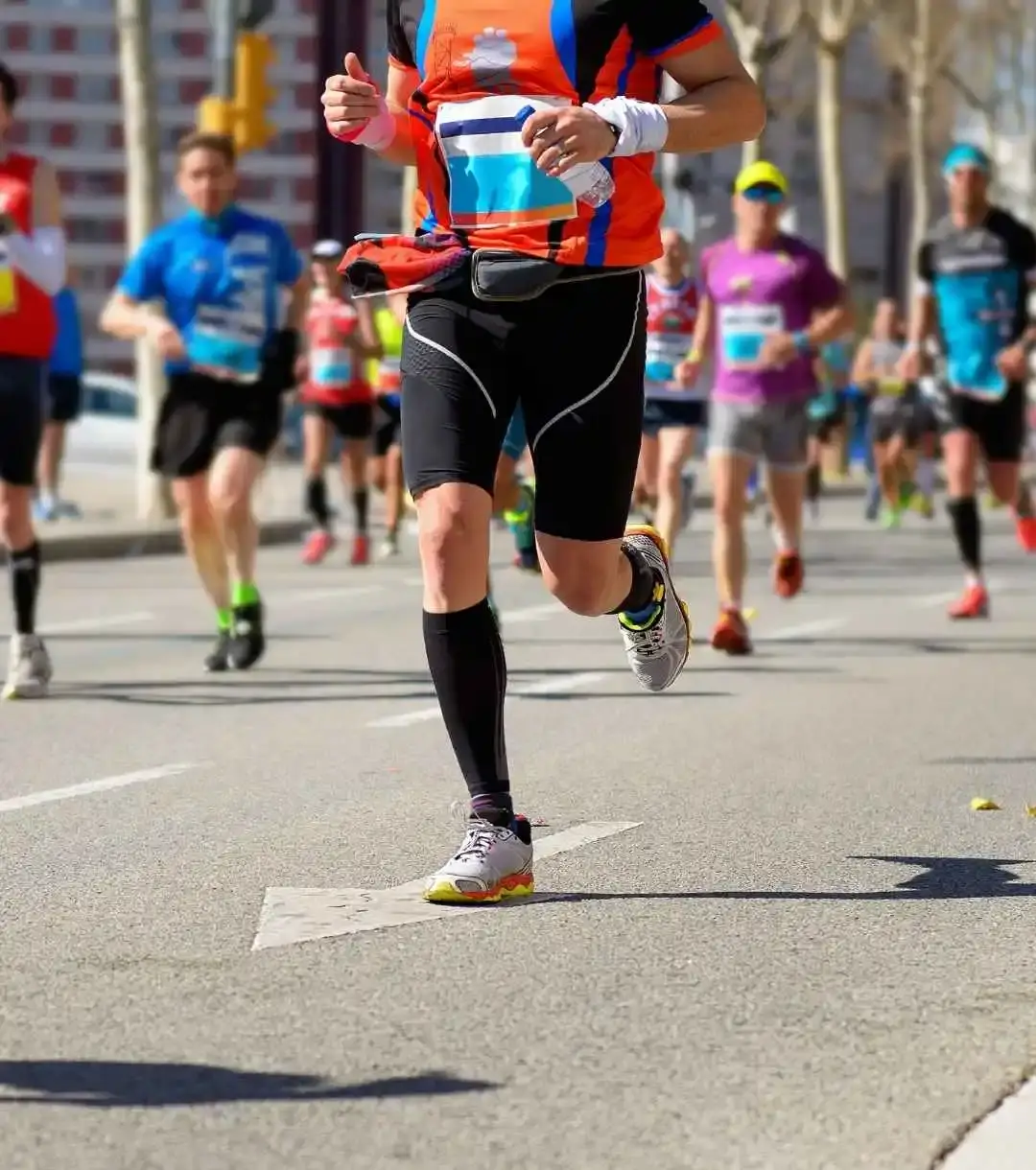 carrera deportiva en marcha